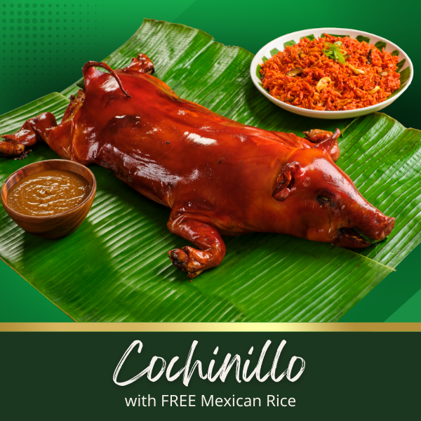 Cochinillo (Oven Roasted) with FREE Mexican Rice
